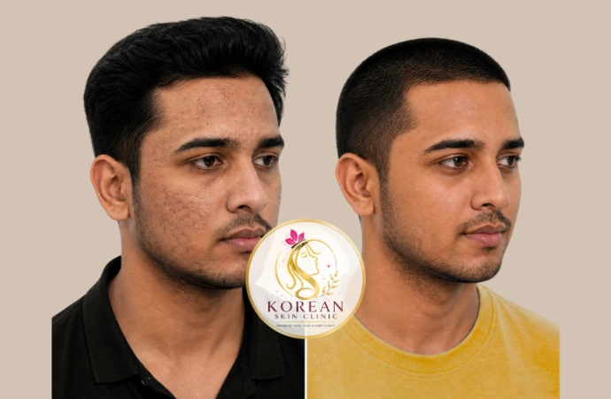 cne Scar Treatment Before and After Results with Advanced Skin Rejuvenation in Raebareli Microneedling and Acne Scar Reduction Treatment at Korean Skin Clinic Raebareli Advanced Acne Scar Removal Treatment for Smooth and Clear Skin in Raebareli
